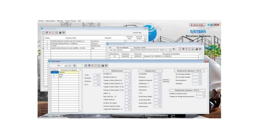 Sistema Software de Planilla de Construcción Civil